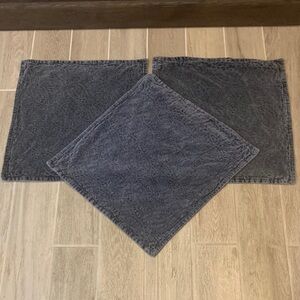 Elegant Gray Textured Home Accent Mats